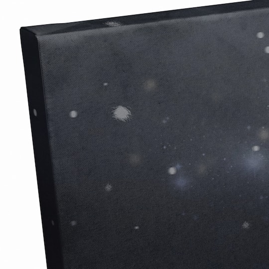 Lit Tree Winter Landscape Canvas Wall Art